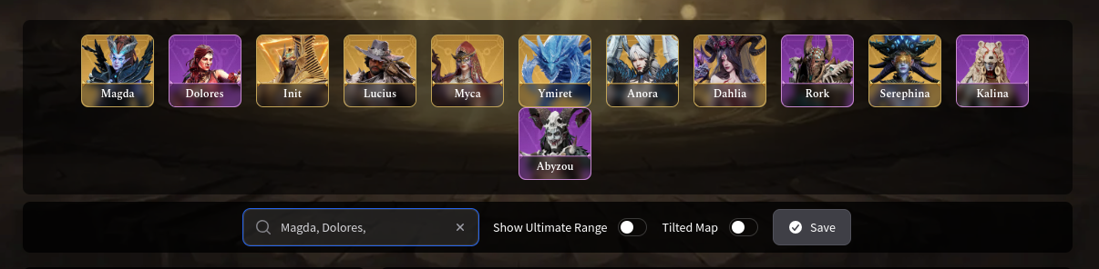 Select you heroes