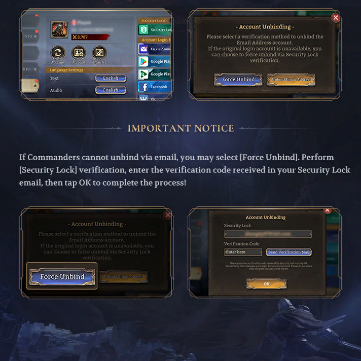 Account Security Upgrade Notice